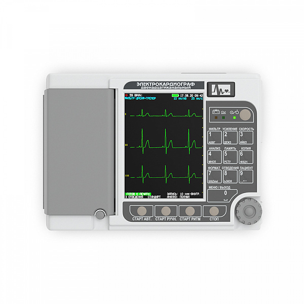 Электрокардиограф 3-6-12 канальный с регистрацией ЭКГ в ручном и автоматическом режимах ЭК12Т-01-«Р-Д»/141